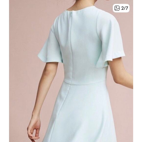 NWT Shoshanna Lovisa Mint Flutter Sleeve A-Line Dress, 8 - Picture 4 of 10